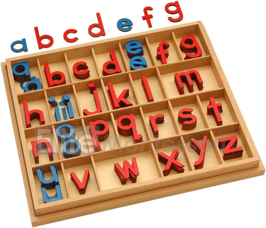 Wooden movable alphabet