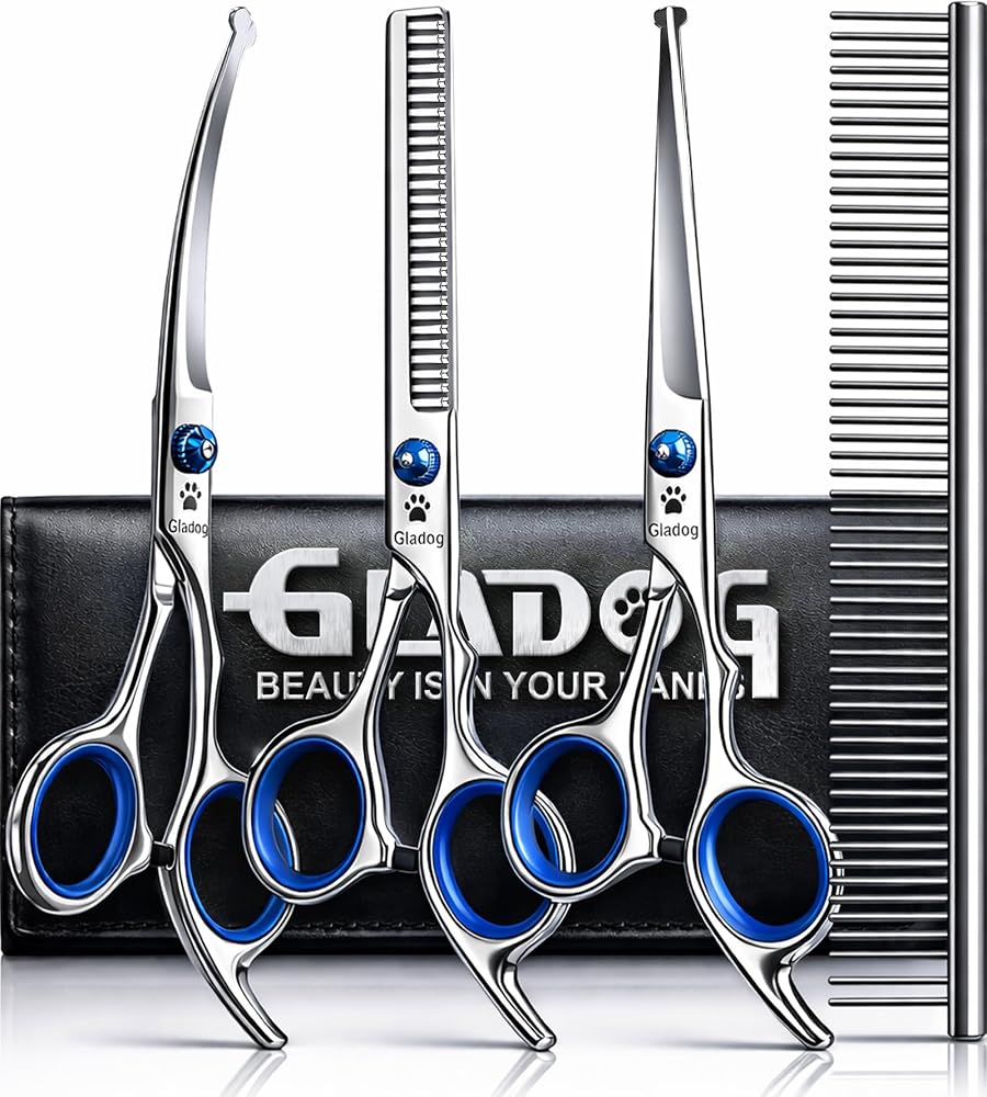 GLADOG 5-piece grooming scissors set