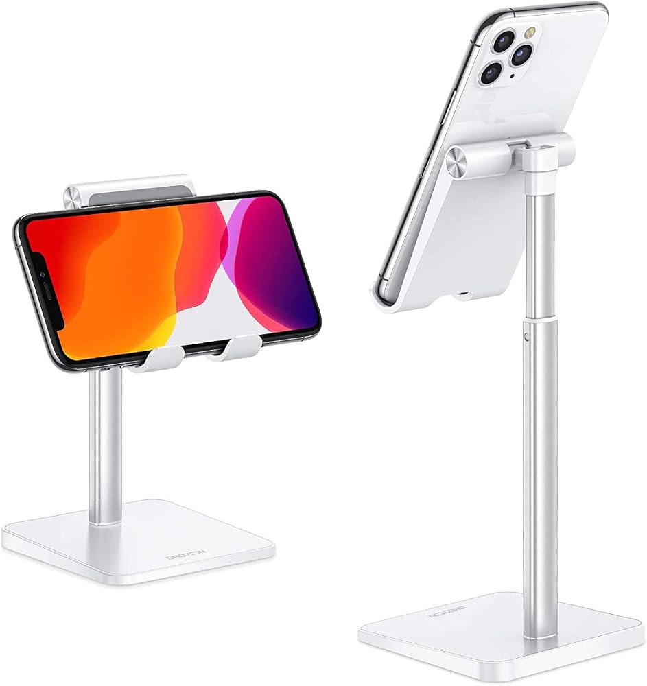 Phone stand with a charging hole