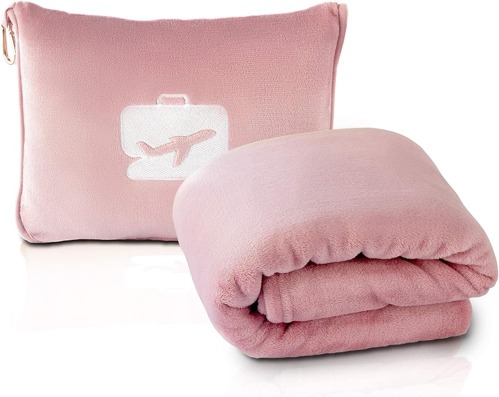 Travel blanket and pillow, 2-in-1