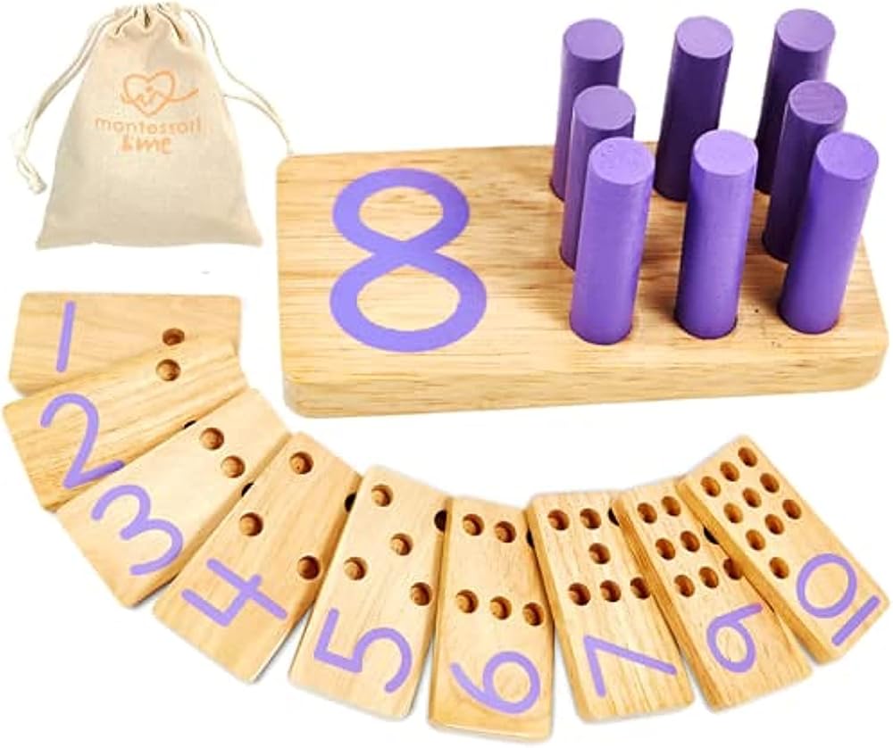 Counting peg board
