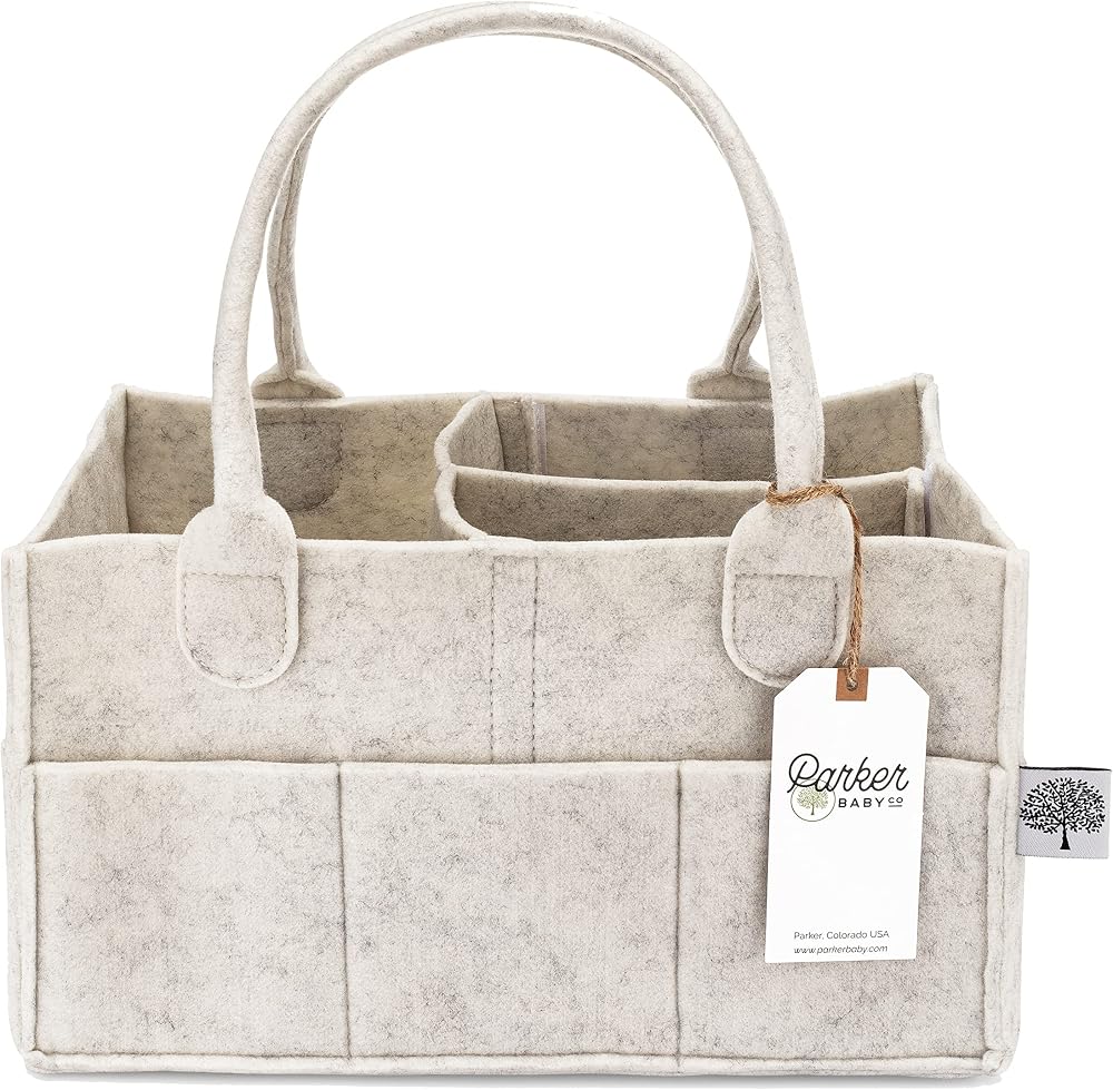 Parker Baby felt diaper caddy