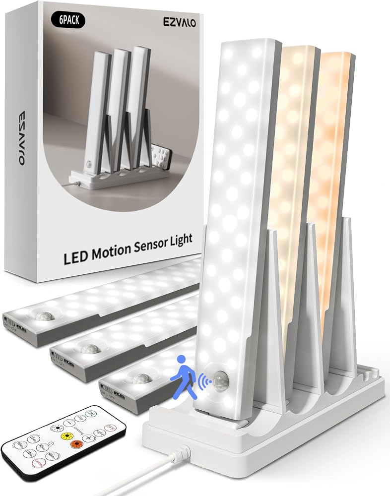 Under cabinet lights with charging station