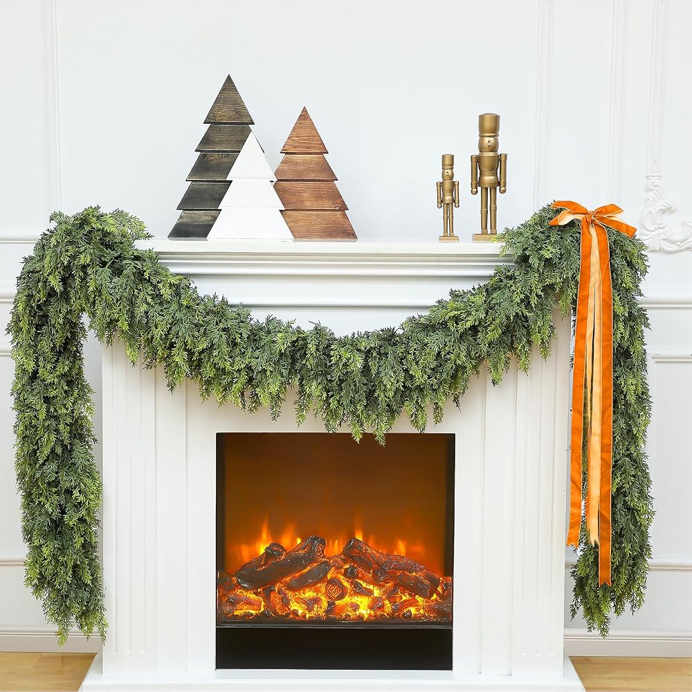 9ft artificial cedar garland