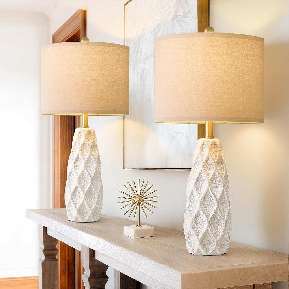 Ceramic table lamps, set of 2
