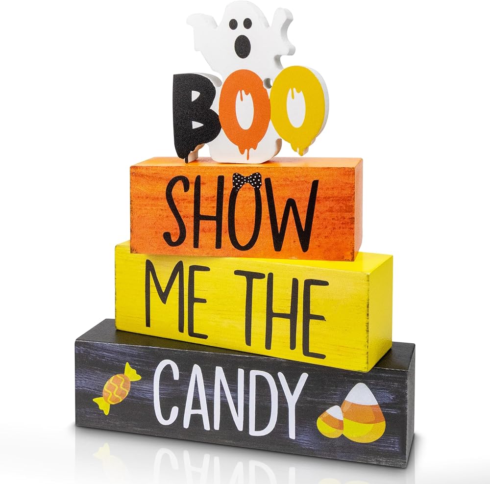“Show me the candy” wooden blocks