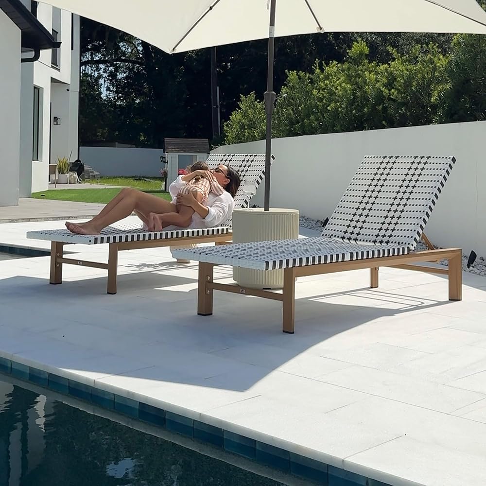 PURPLE LEAF oversized lounge chairs, set of 2