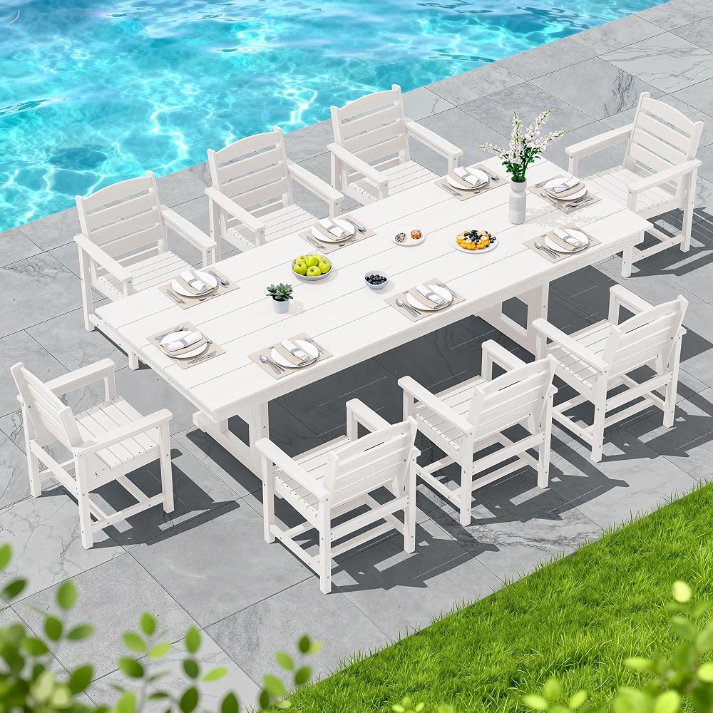 SERWALL 9-piece outdoor dining set
